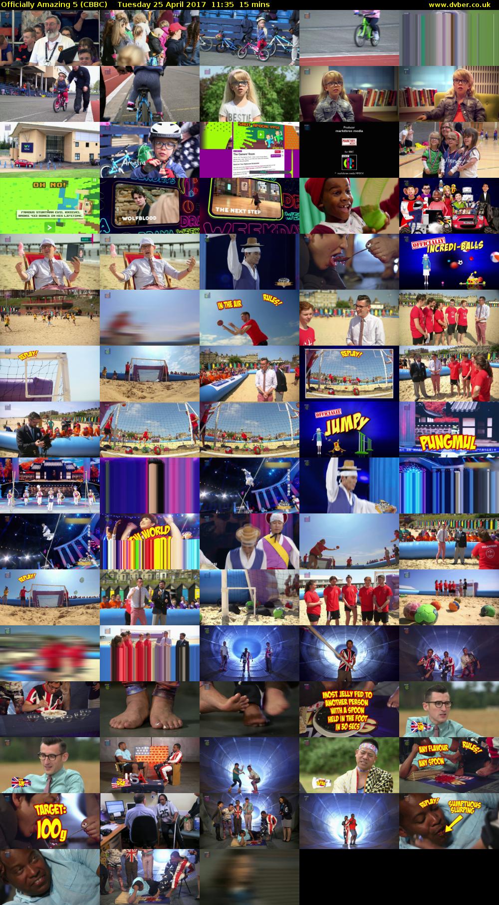 Officially Amazing 5 (CBBC) Tuesday 25 April 2017 11:35 - 11:50
