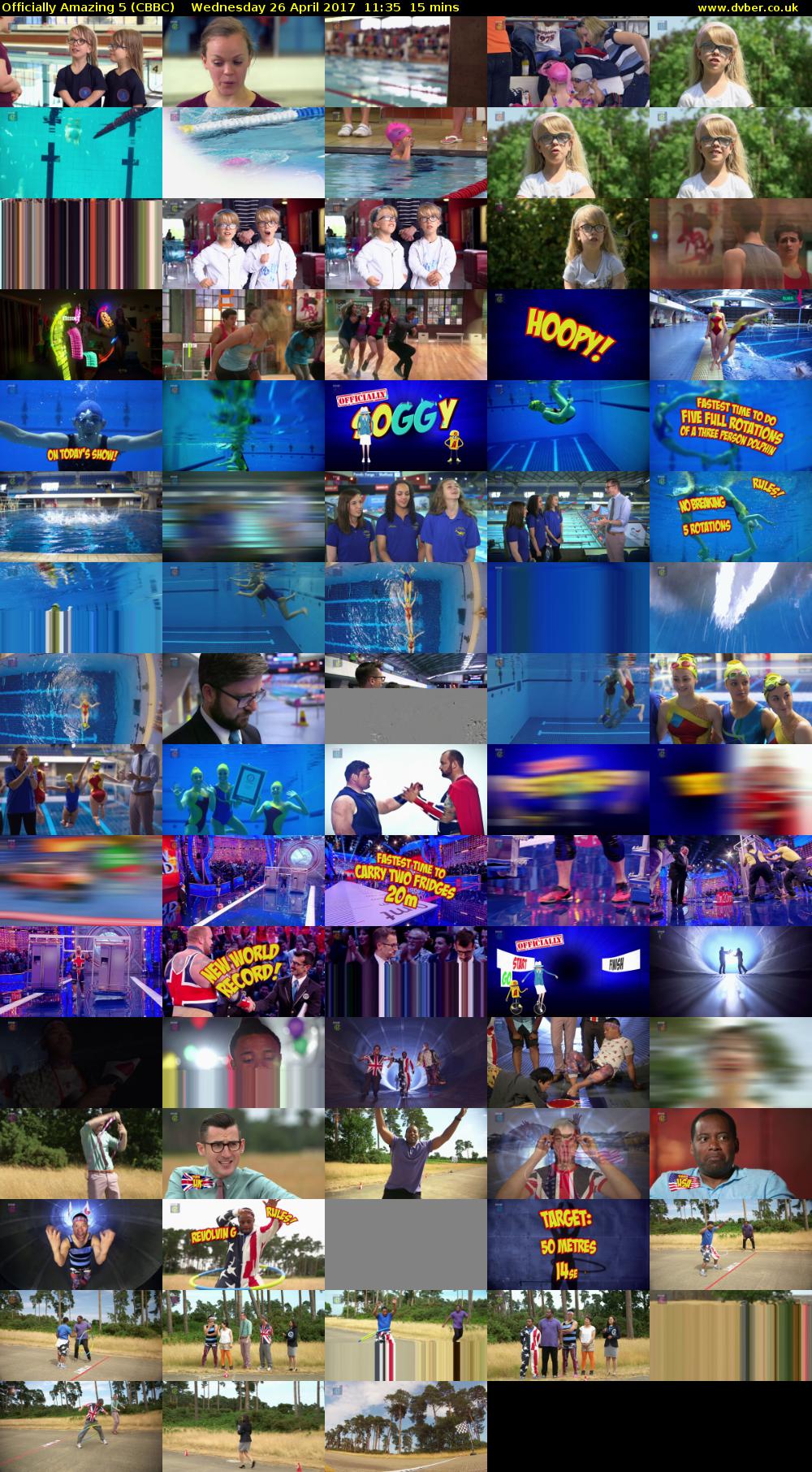 Officially Amazing 5 (CBBC) Wednesday 26 April 2017 11:35 - 11:50