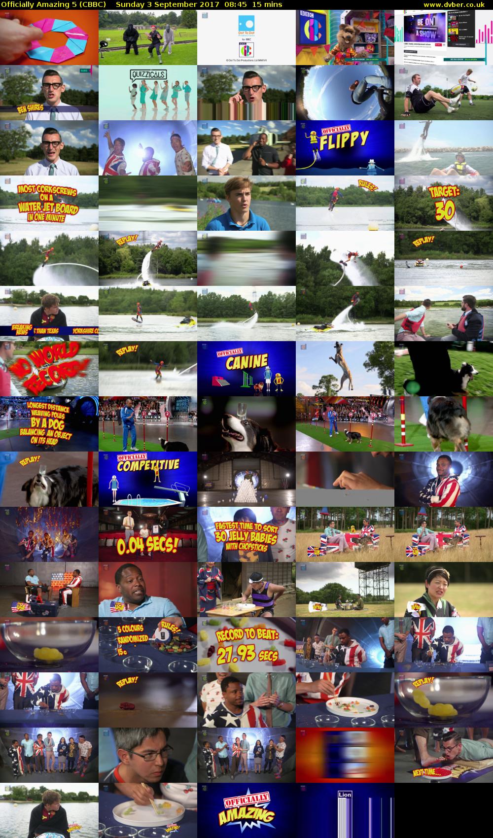 Officially Amazing 5 (CBBC) Sunday 3 September 2017 08:45 - 09:00