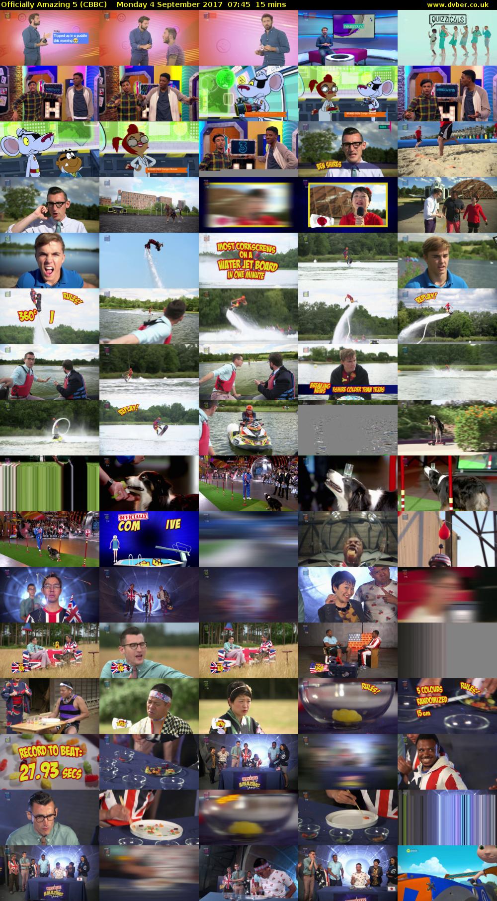 Officially Amazing 5 (CBBC) Monday 4 September 2017 07:45 - 08:00