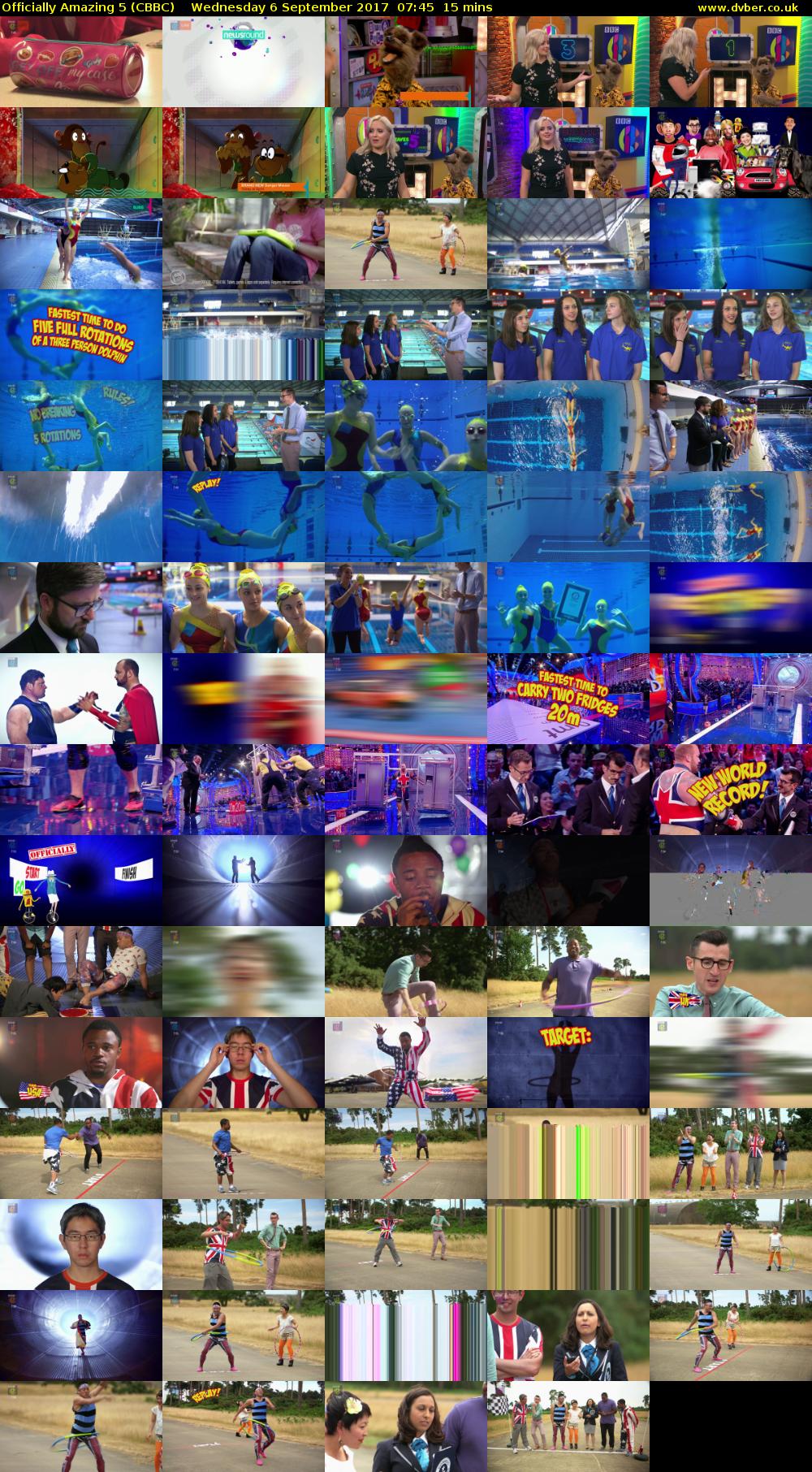 Officially Amazing 5 (CBBC) Wednesday 6 September 2017 07:45 - 08:00