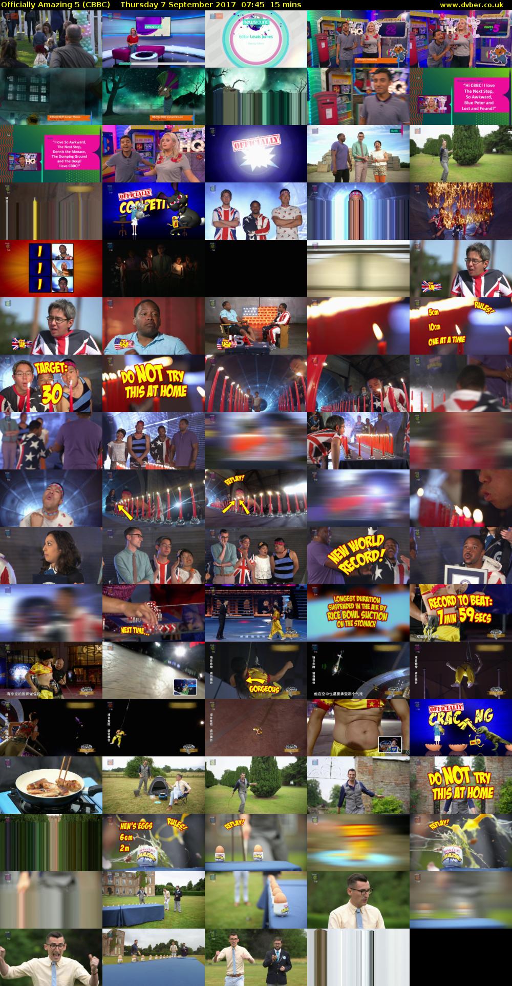 Officially Amazing 5 (CBBC) Thursday 7 September 2017 07:45 - 08:00
