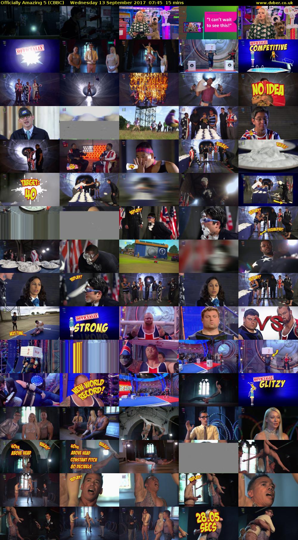 Officially Amazing 5 (CBBC) Wednesday 13 September 2017 07:45 - 08:00