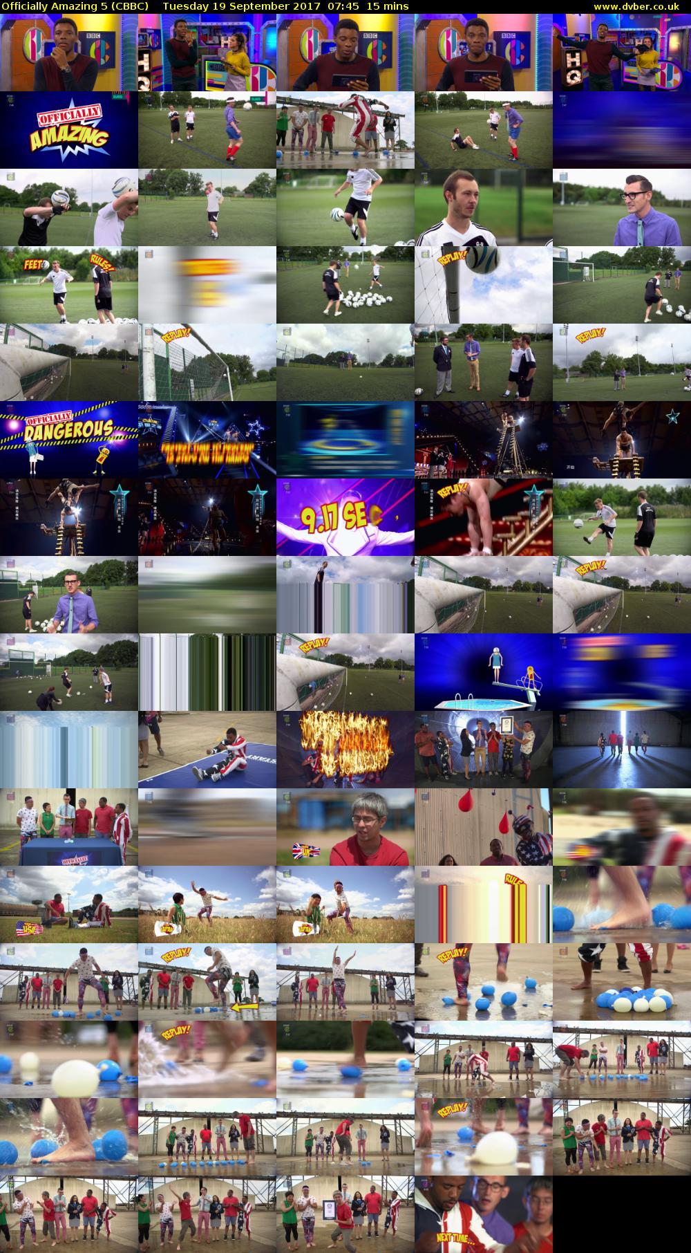Officially Amazing 5 (CBBC) Tuesday 19 September 2017 07:45 - 08:00