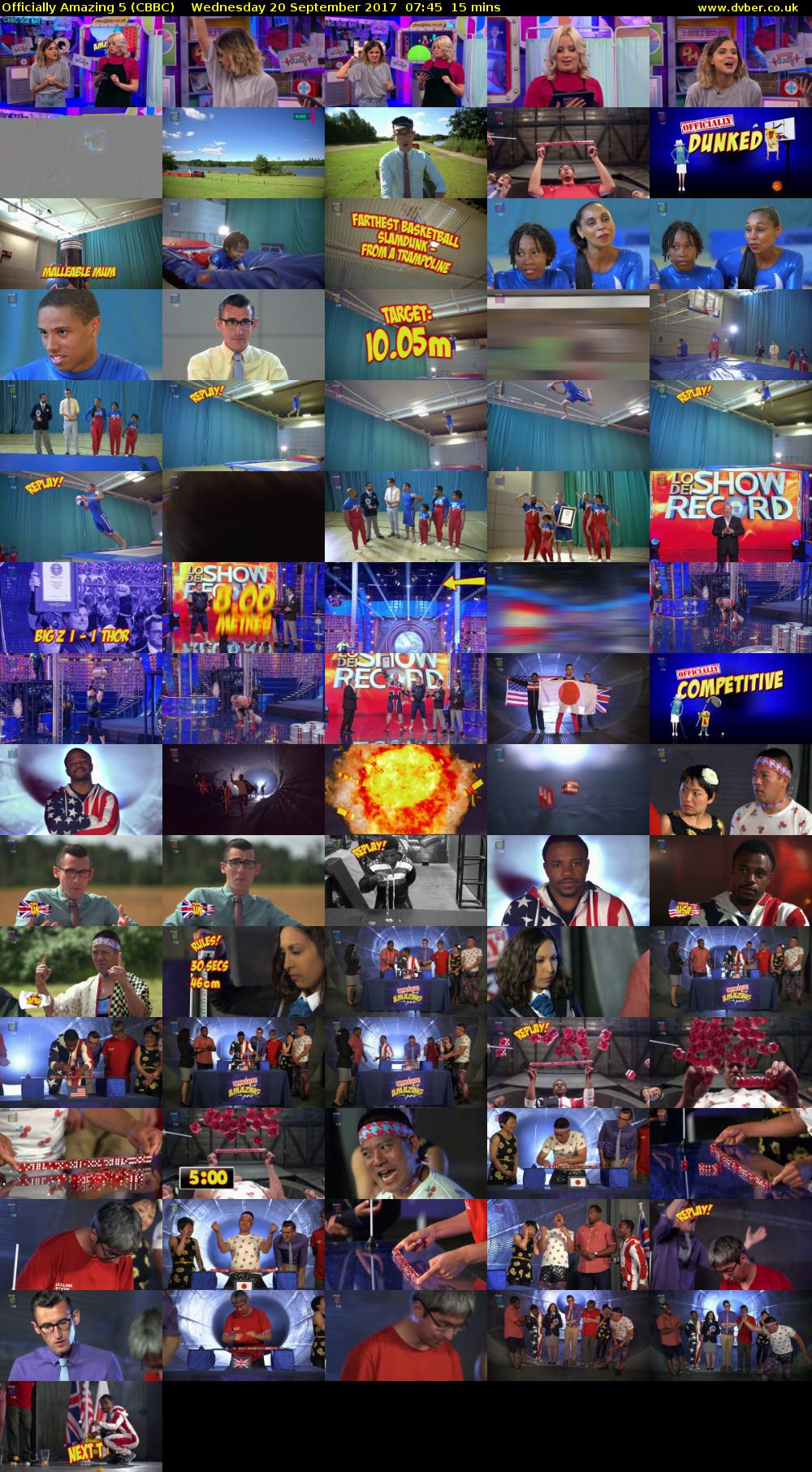 Officially Amazing 5 (CBBC) Wednesday 20 September 2017 07:45 - 08:00