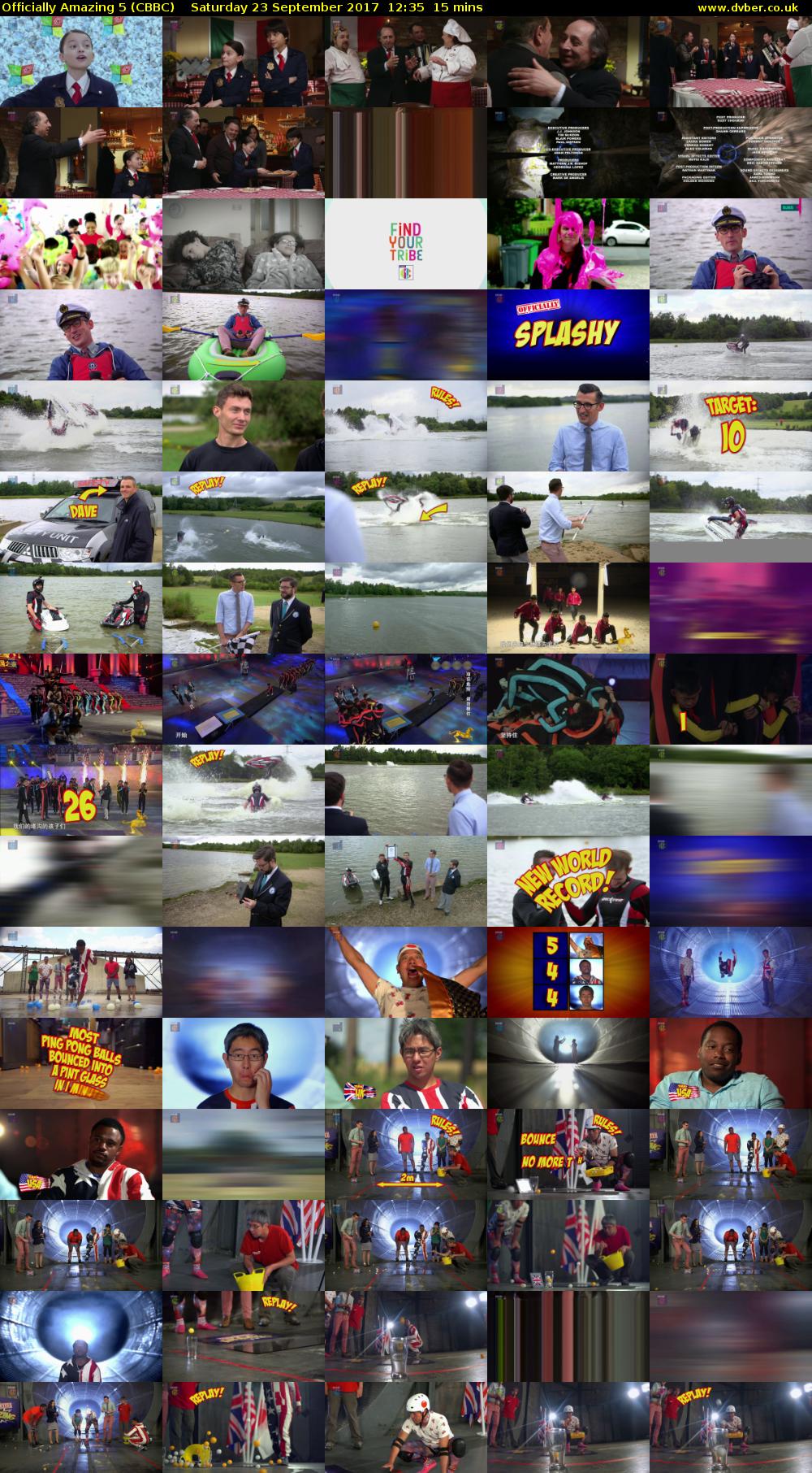 Officially Amazing 5 (CBBC) Saturday 23 September 2017 12:35 - 12:50