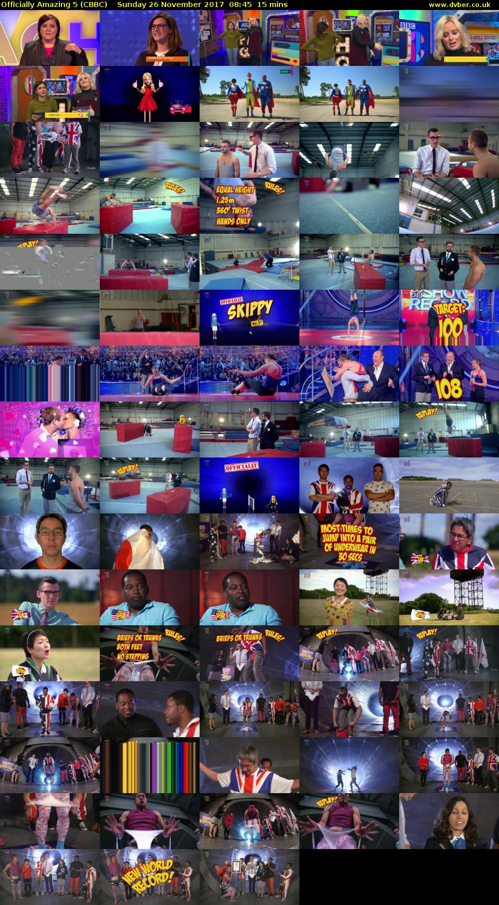 Officially Amazing 5 (CBBC) Sunday 26 November 2017 08:45 - 09:00
