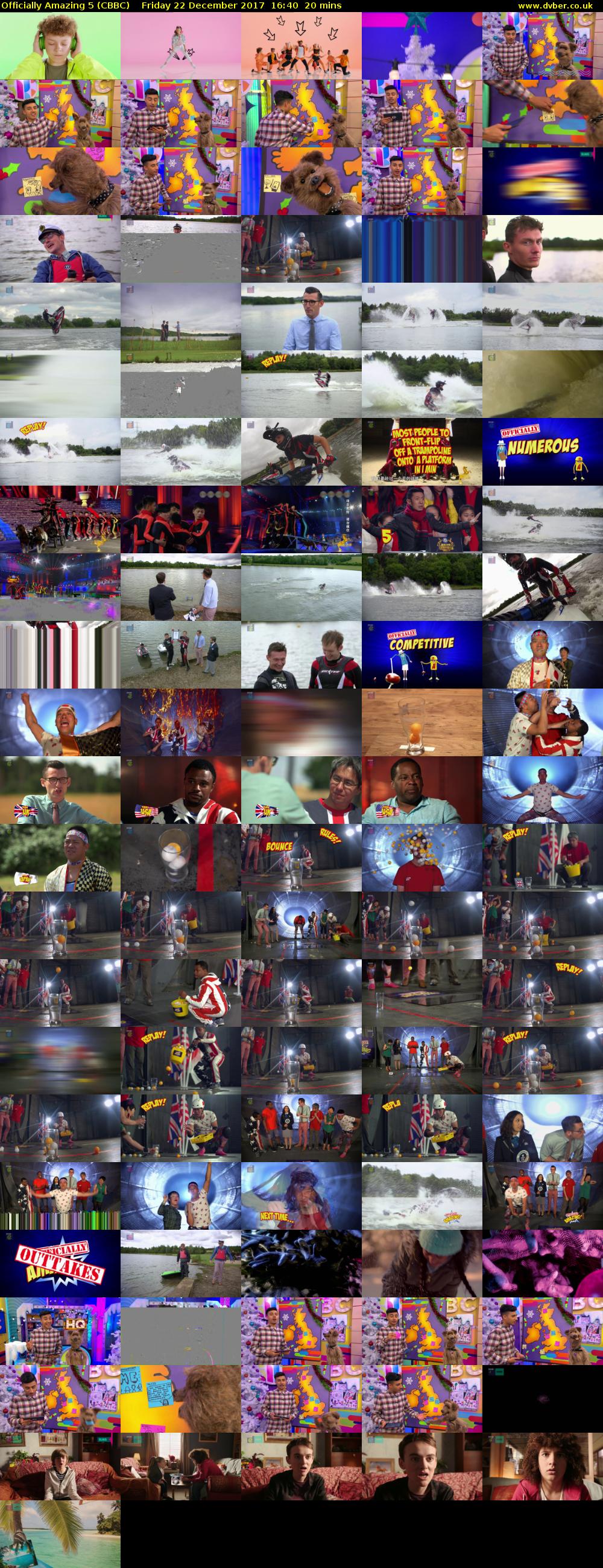 Officially Amazing 5 (CBBC) Friday 22 December 2017 16:40 - 17:00