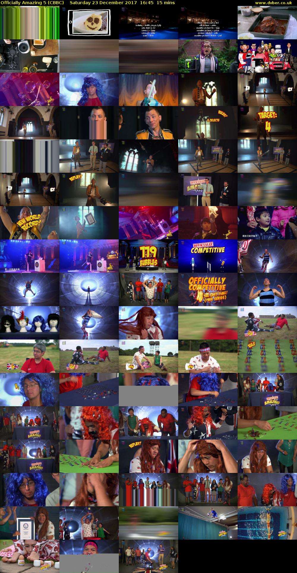 Officially Amazing 5 (CBBC) Saturday 23 December 2017 16:45 - 17:00