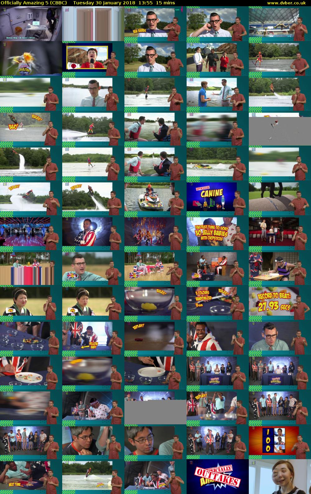 Officially Amazing 5 (CBBC) Tuesday 30 January 2018 13:55 - 14:10