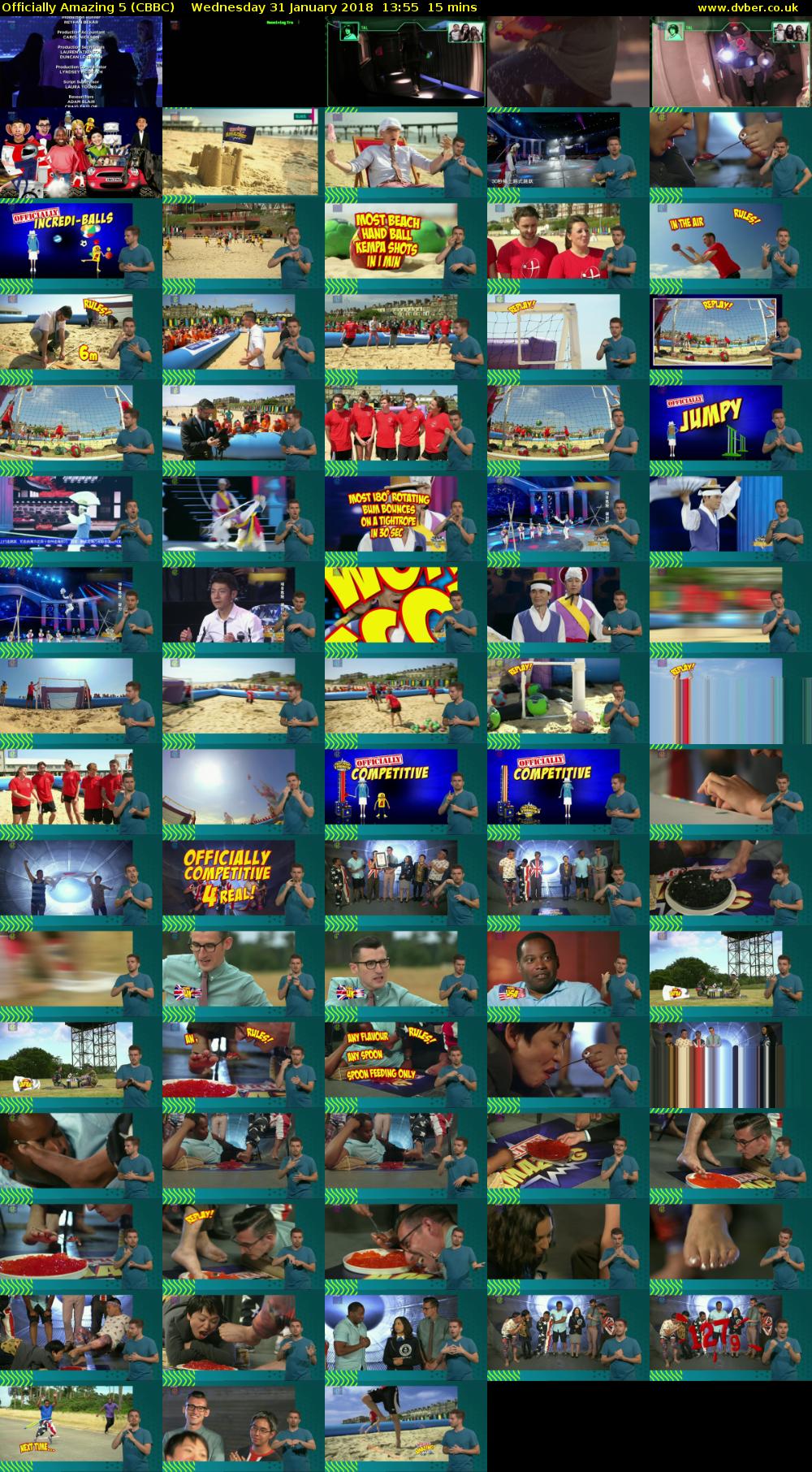 Officially Amazing 5 (CBBC) Wednesday 31 January 2018 13:55 - 14:10