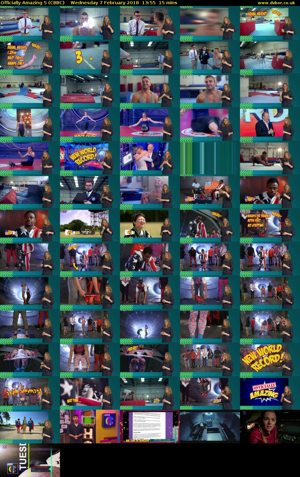 Officially Amazing 5 (CBBC) Wednesday 7 February 2018 13:55 - 14:10