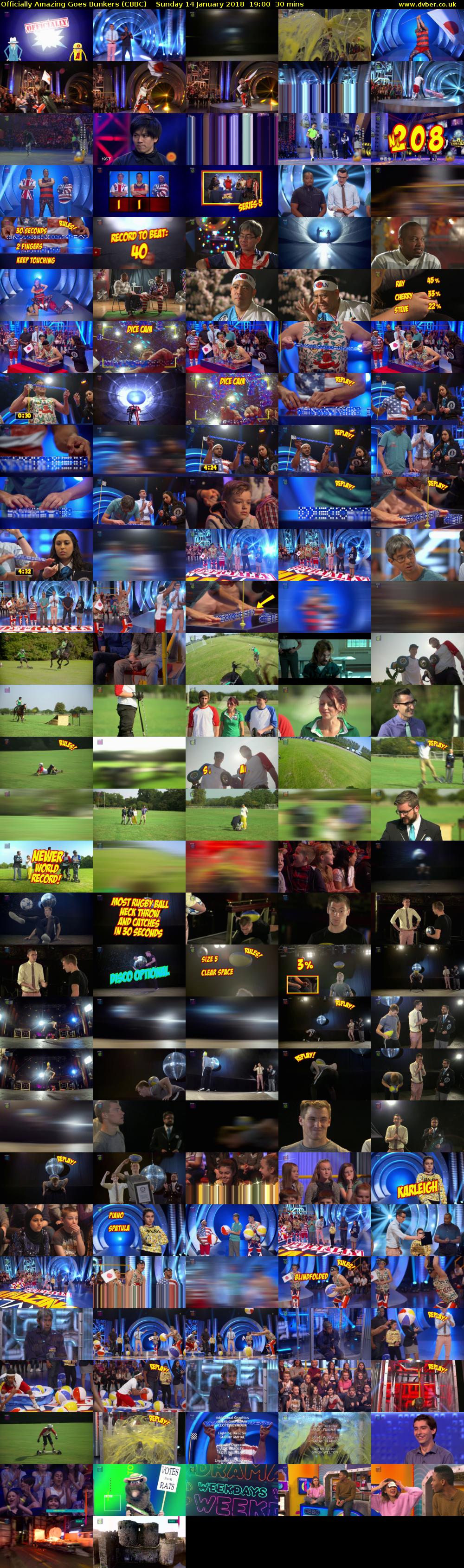 Officially Amazing Goes Bunkers (CBBC) Sunday 14 January 2018 19:00 - 19:30