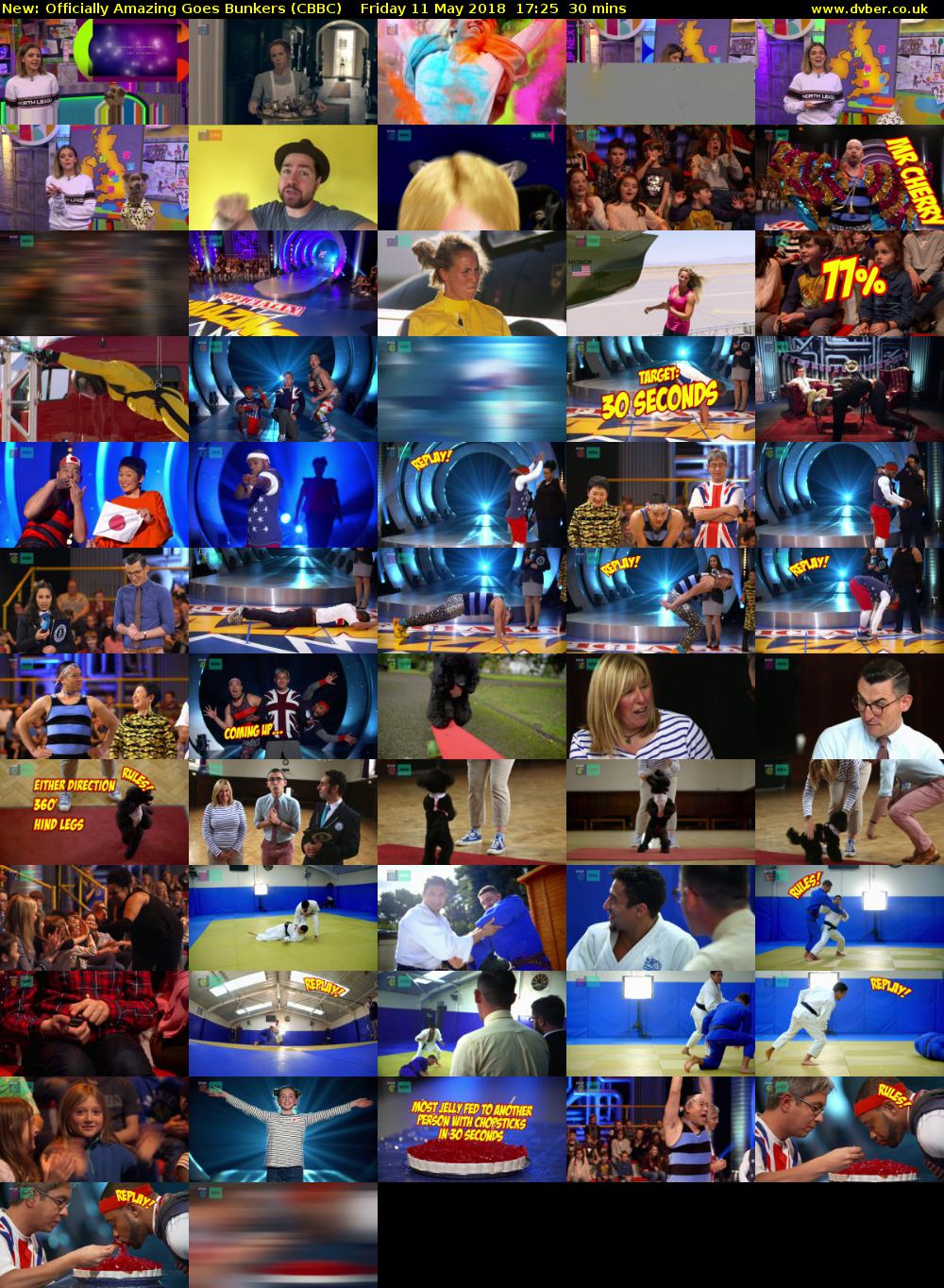 Officially Amazing Goes Bunkers (CBBC) Friday 11 May 2018 17:25 - 17:55