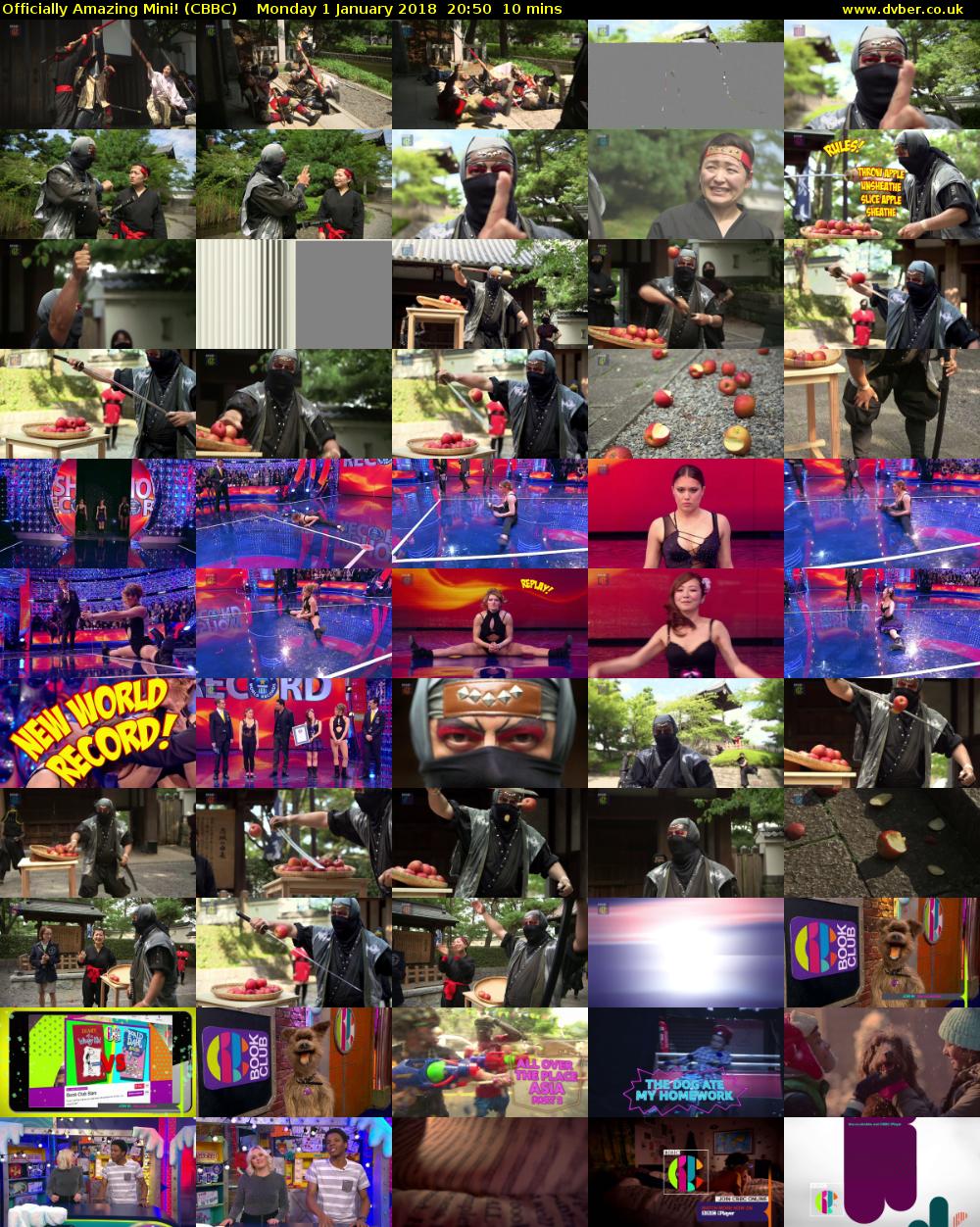 Officially Amazing Mini! (CBBC) Monday 1 January 2018 20:50 - 21:00