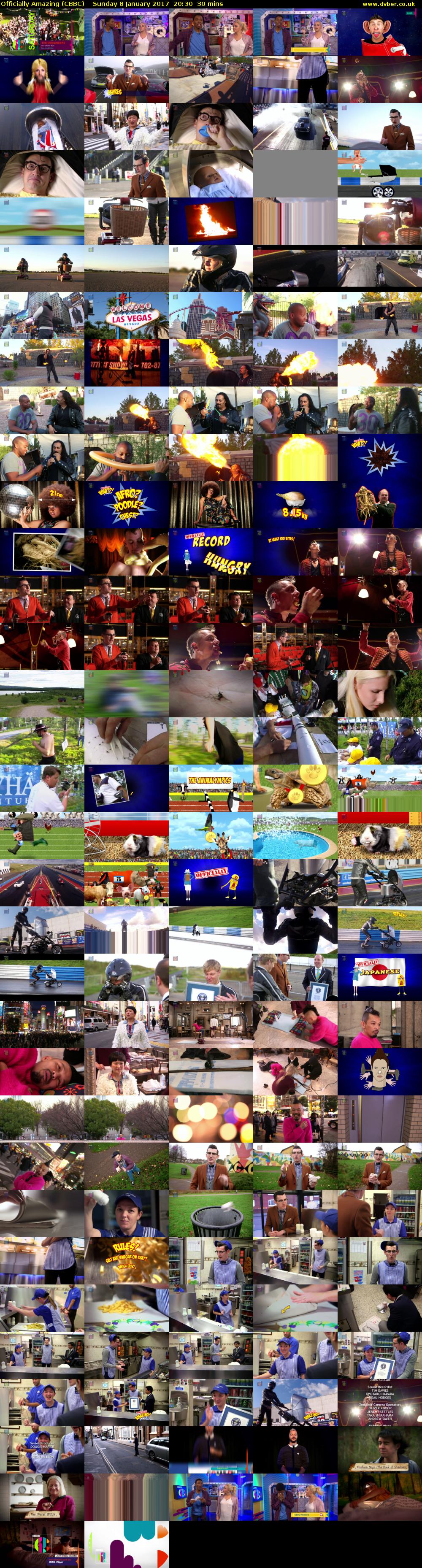 Officially Amazing (CBBC) Sunday 8 January 2017 20:30 - 21:00