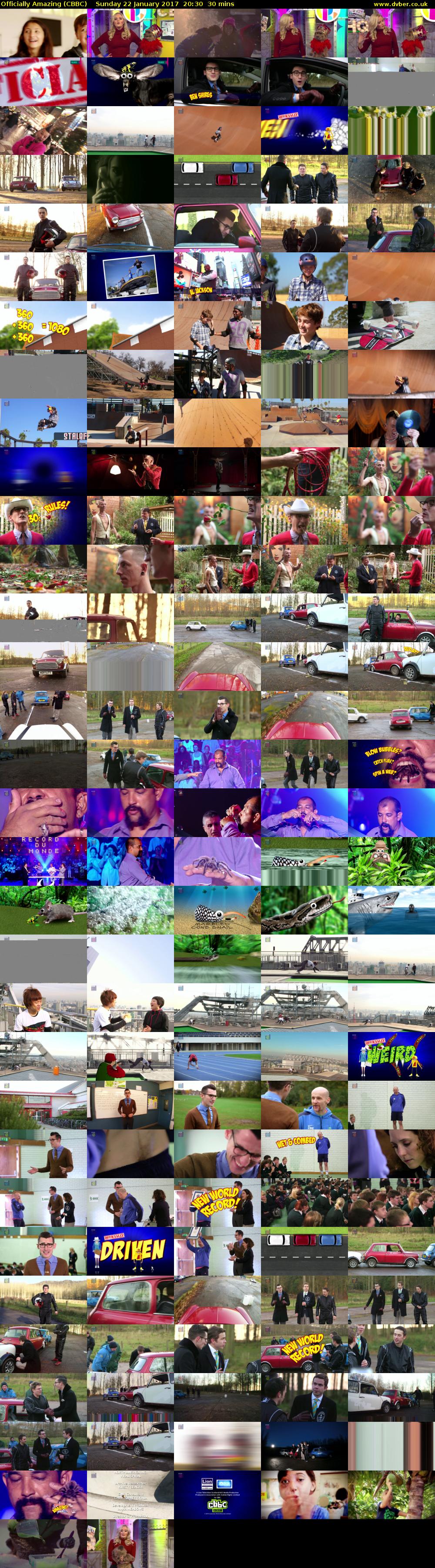 Officially Amazing (CBBC) Sunday 22 January 2017 20:30 - 21:00
