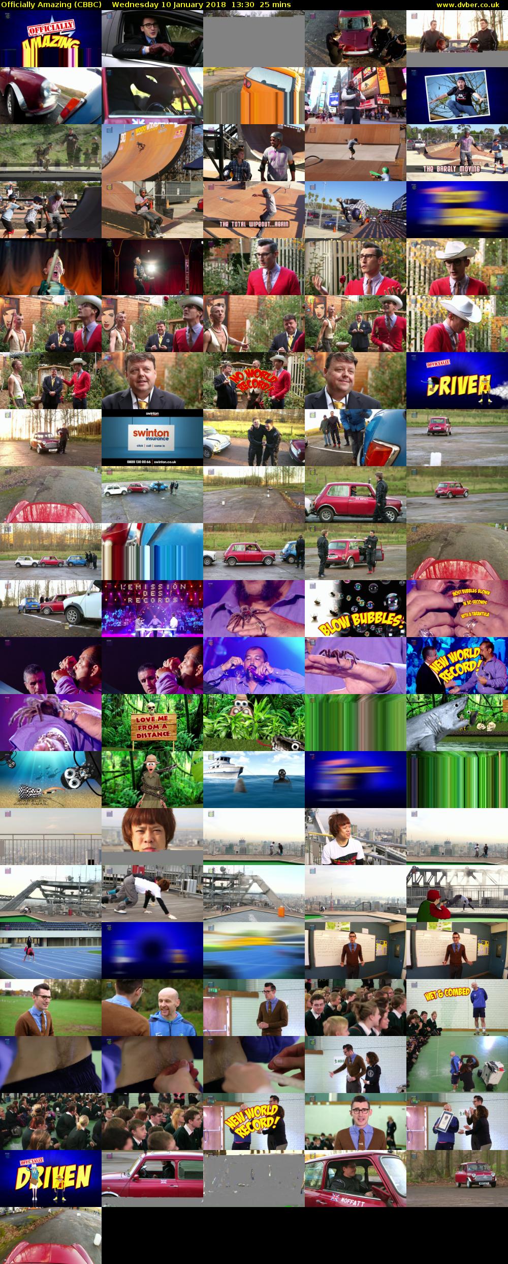 Officially Amazing (CBBC) Wednesday 10 January 2018 13:30 - 13:55