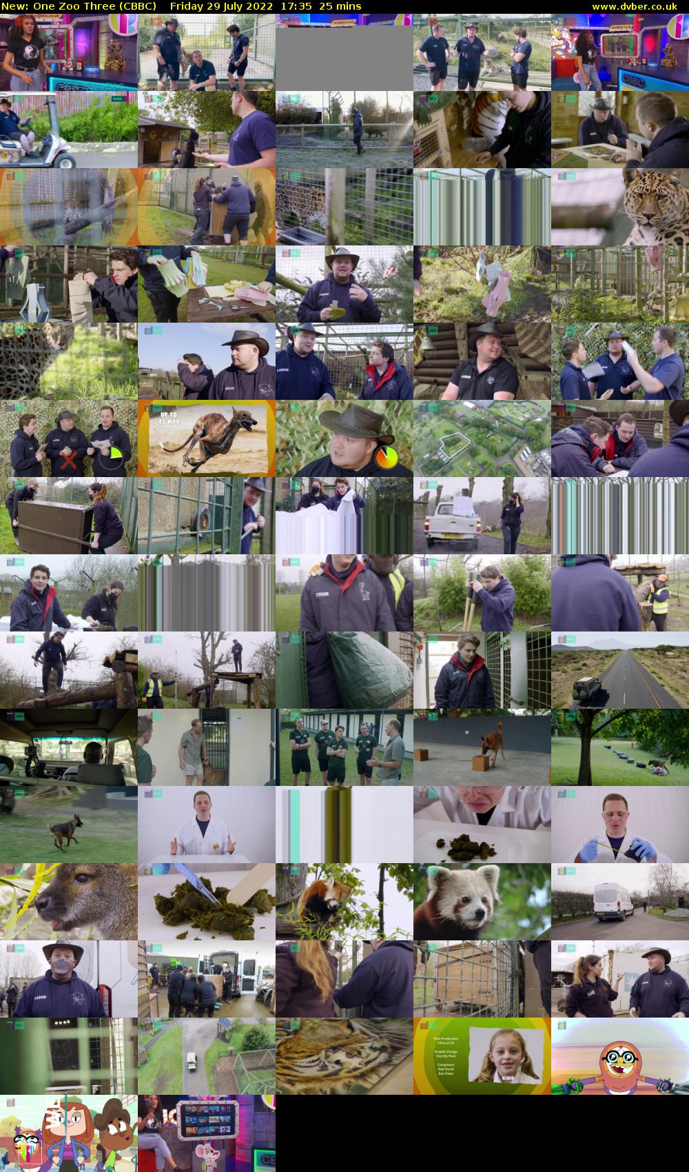 One Zoo Three (CBBC) Friday 29 July 2022 17:35 - 18:00