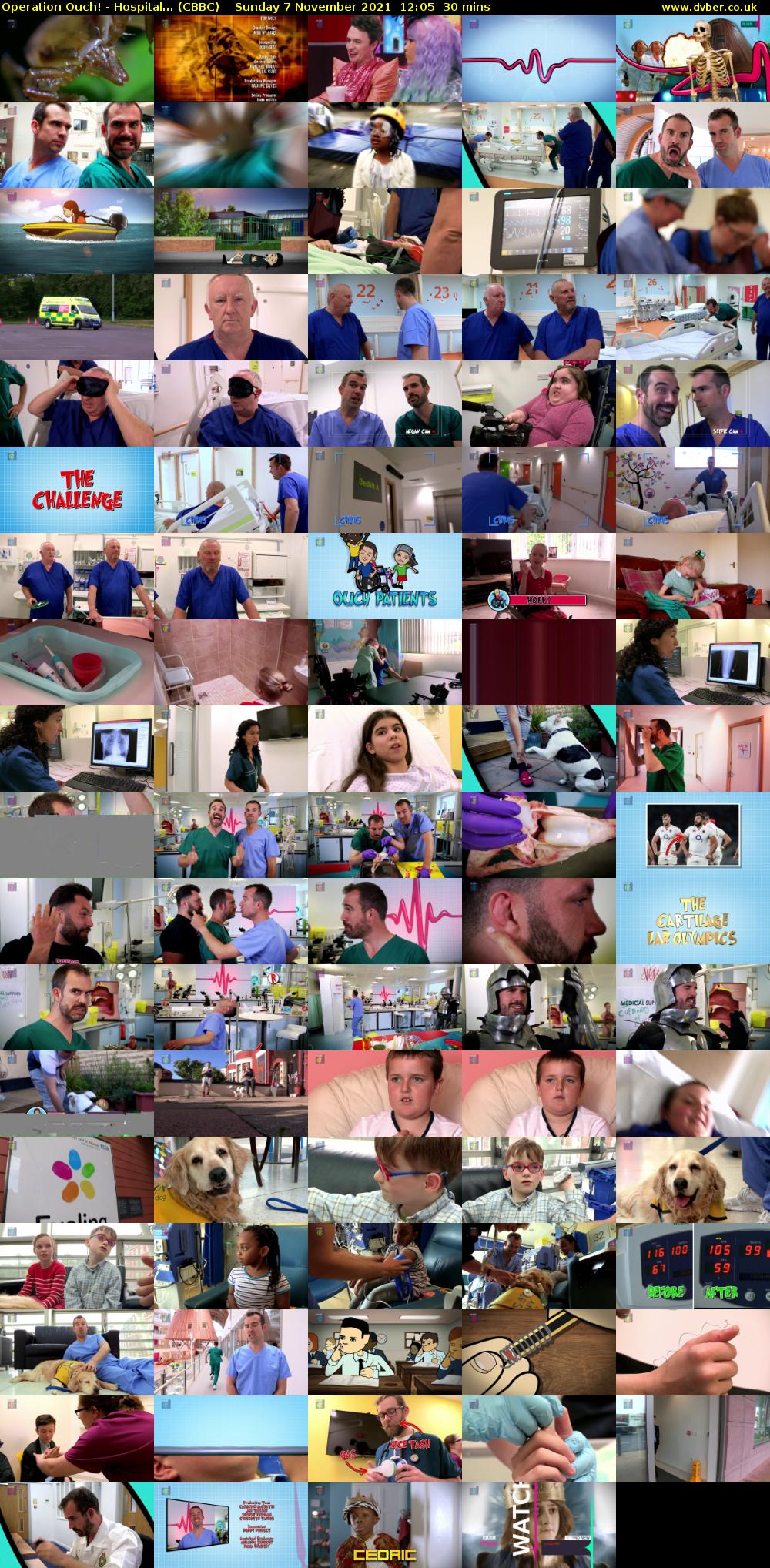 Operation Ouch! - Hospital... (CBBC) Sunday 7 November 2021 12:05 - 12:35