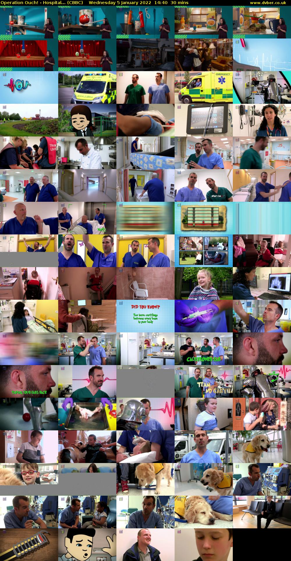 Operation Ouch! - Hospital... (CBBC) Wednesday 5 January 2022 14:40 - 15:10