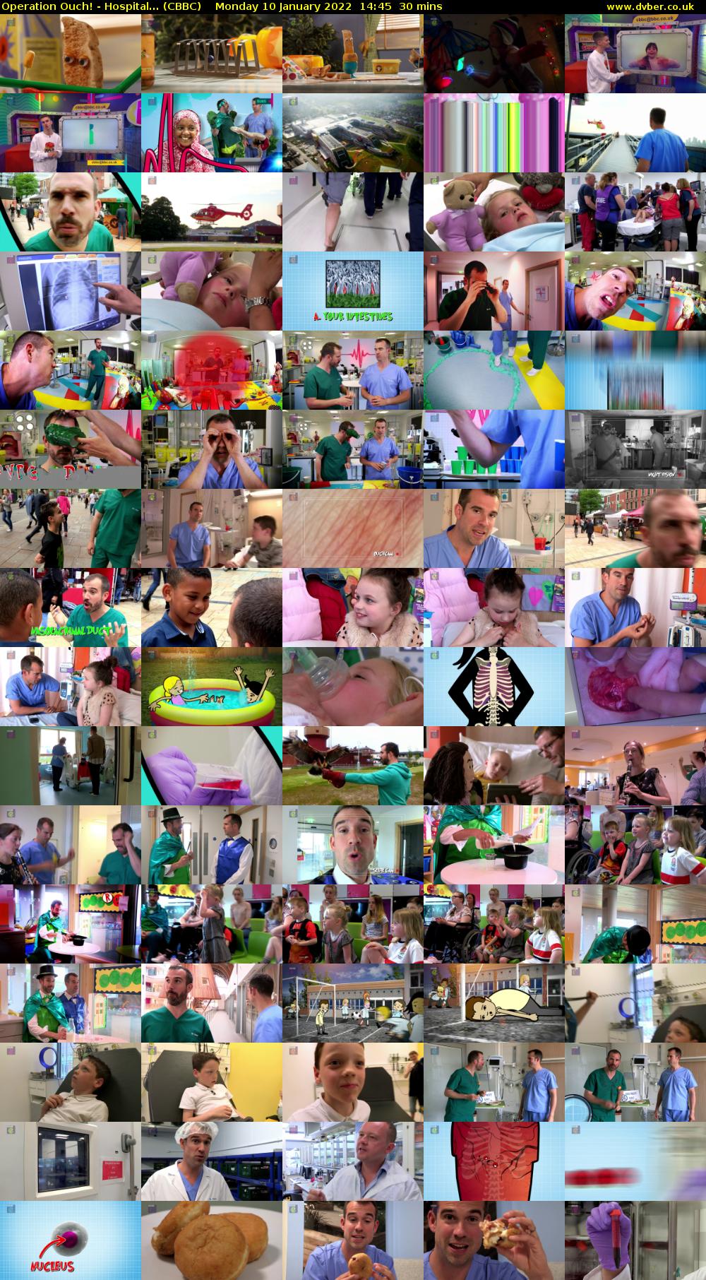 Operation Ouch! - Hospital... (CBBC) Monday 10 January 2022 14:45 - 15:15