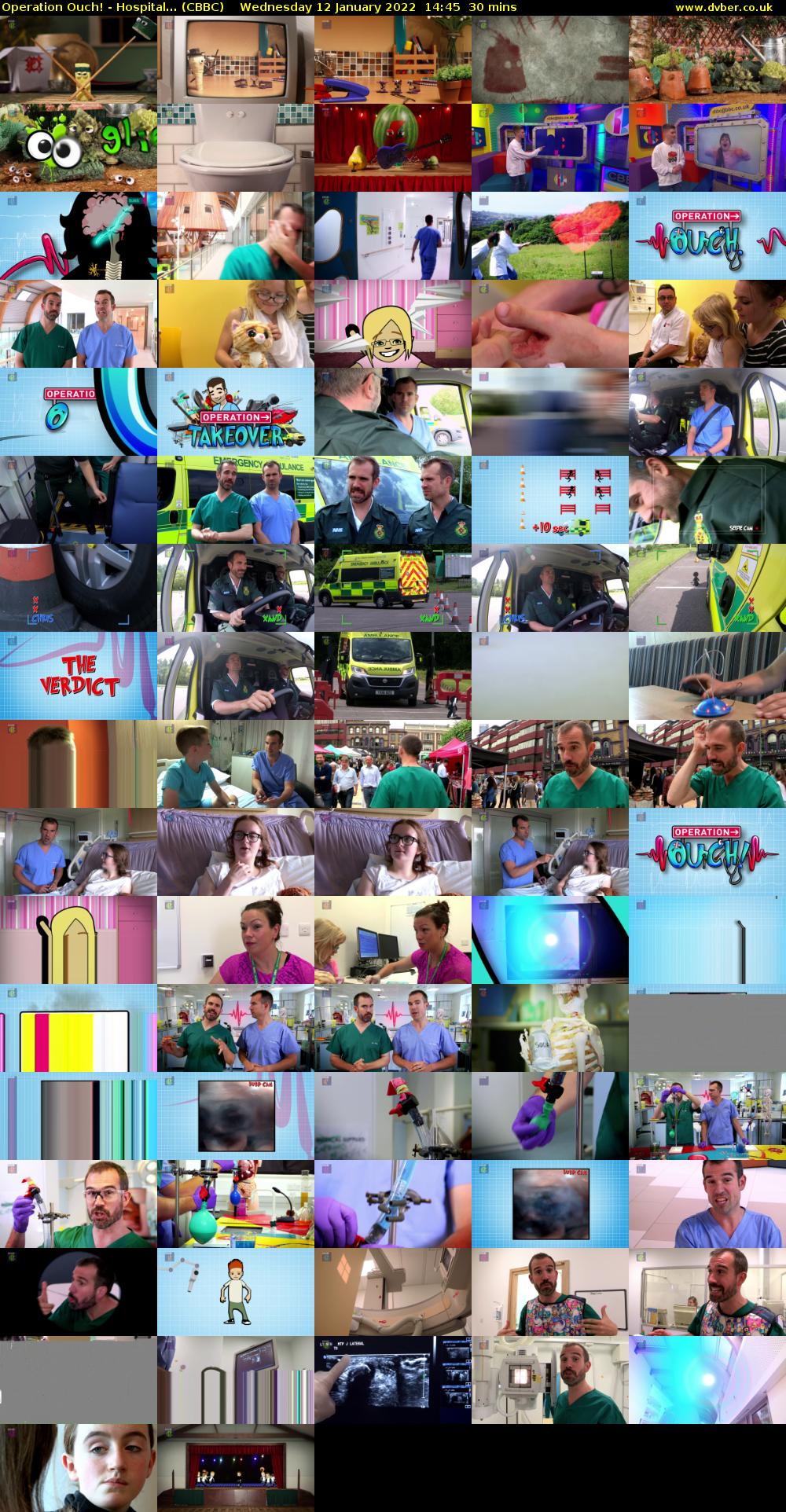 Operation Ouch! - Hospital... (CBBC) Wednesday 12 January 2022 14:45 - 15:15