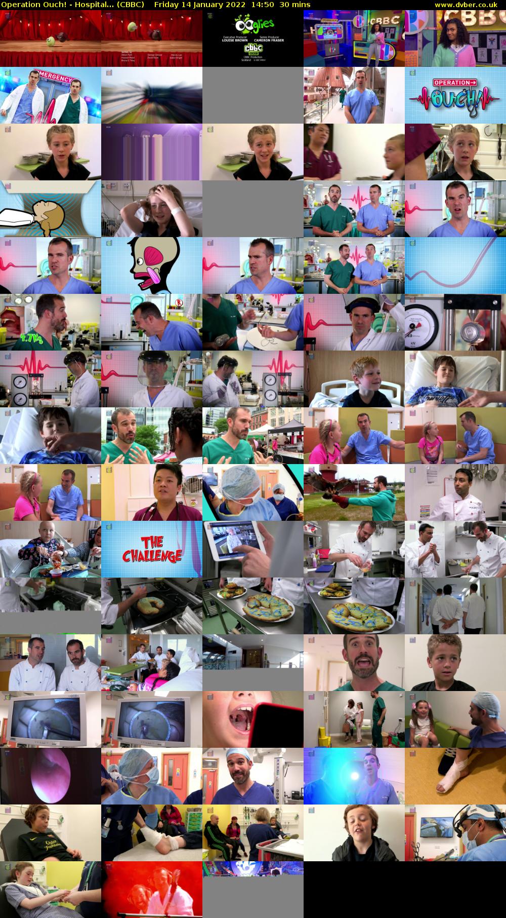 Operation Ouch! - Hospital... (CBBC) Friday 14 January 2022 14:50 - 15:20
