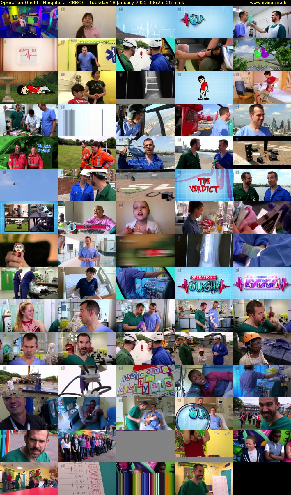 Operation Ouch! - Hospital... (CBBC) Tuesday 18 January 2022 08:25 - 08:50