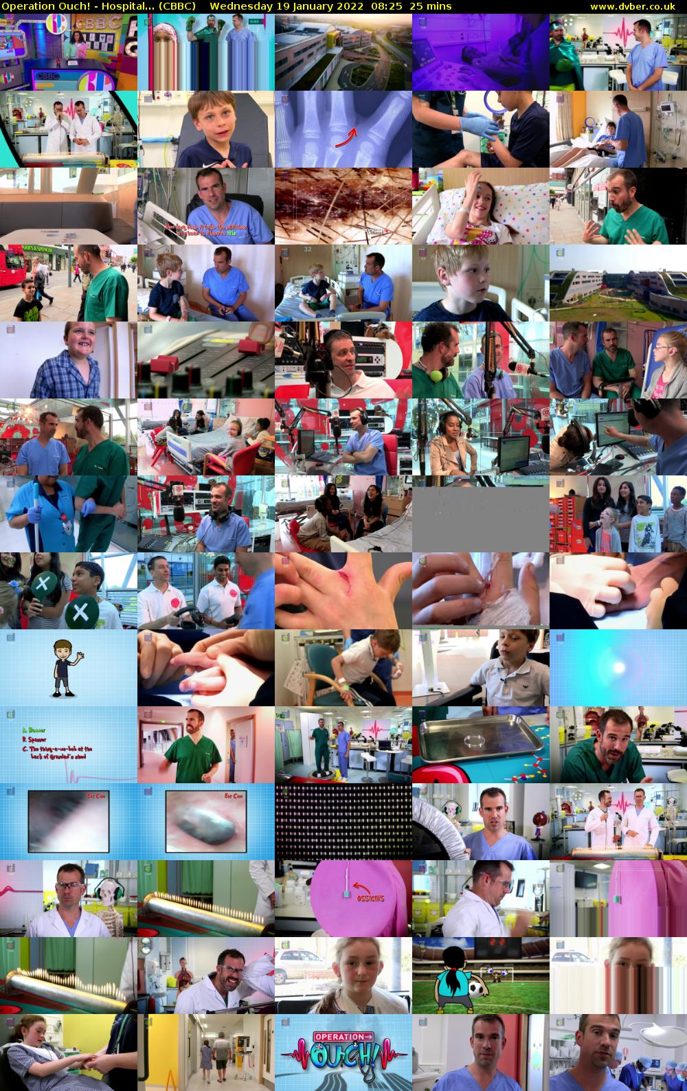Operation Ouch! - Hospital... (CBBC) Wednesday 19 January 2022 08:25 - 08:50