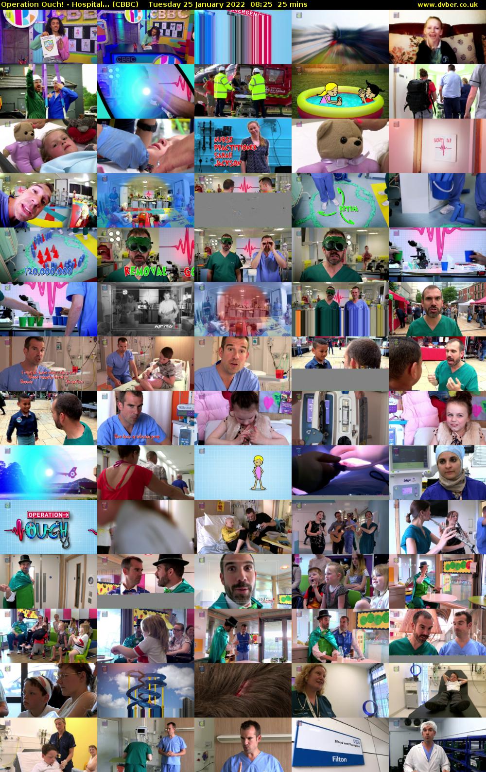 Operation Ouch! - Hospital... (CBBC) Tuesday 25 January 2022 08:25 - 08:50