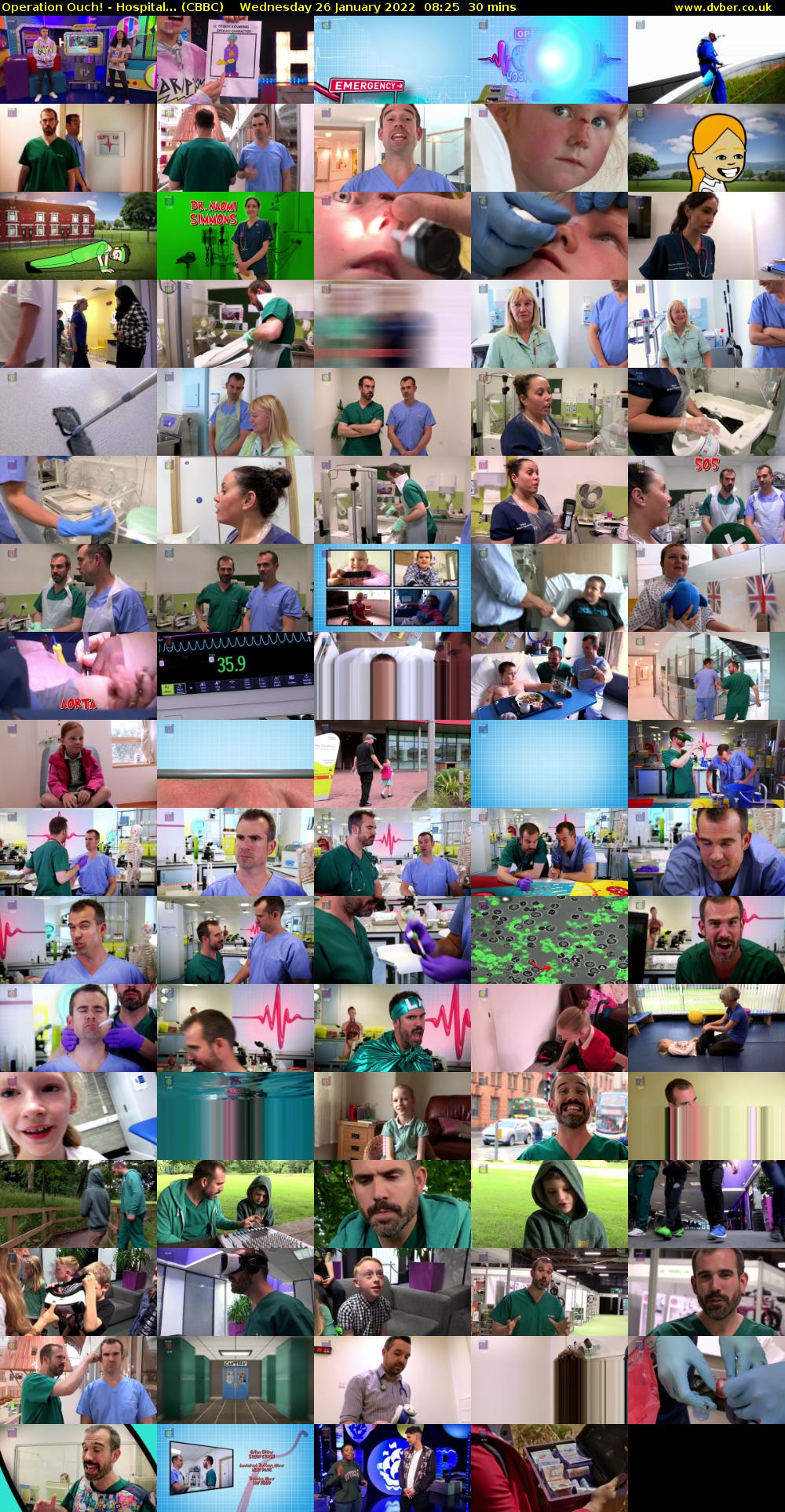 Operation Ouch! - Hospital... (CBBC) Wednesday 26 January 2022 08:25 - 08:55