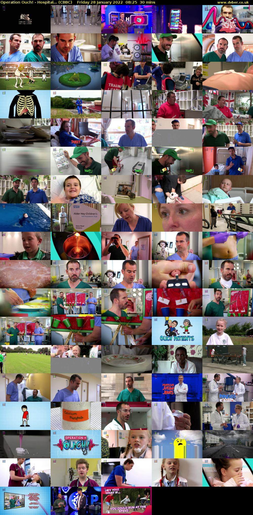 Operation Ouch! - Hospital... (CBBC) Friday 28 January 2022 08:25 - 08:55
