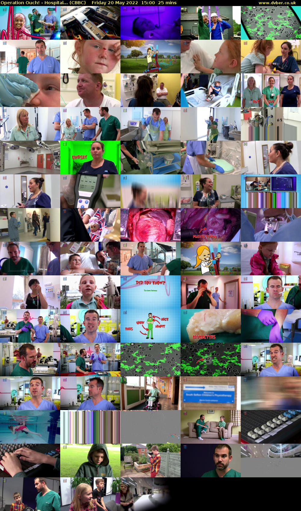 Operation Ouch! - Hospital... (CBBC) Friday 20 May 2022 15:00 - 15:25