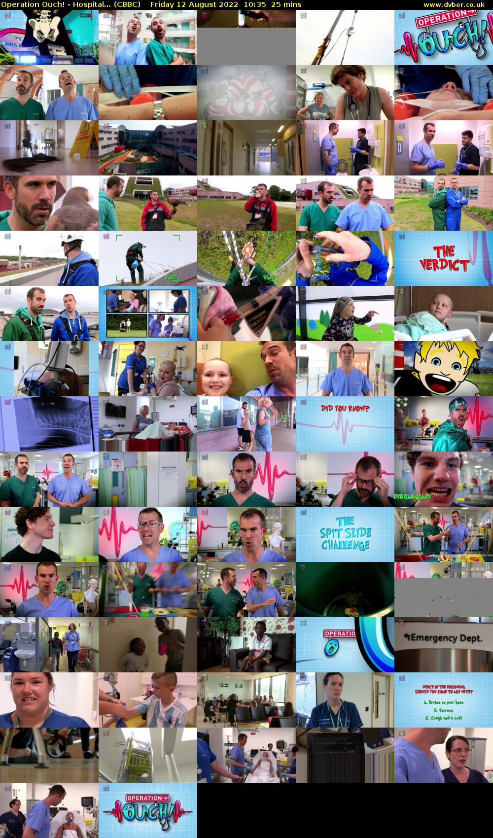 Operation Ouch! - Hospital... (CBBC) Friday 12 August 2022 10:35 - 11:00