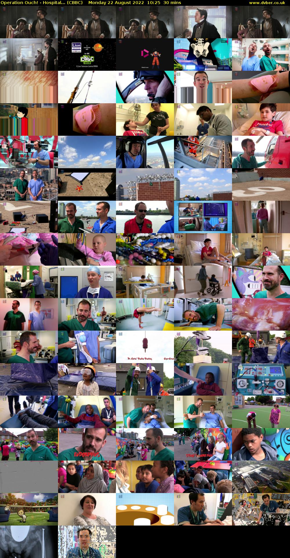 Operation Ouch! - Hospital... (CBBC) Monday 22 August 2022 10:25 - 10:55