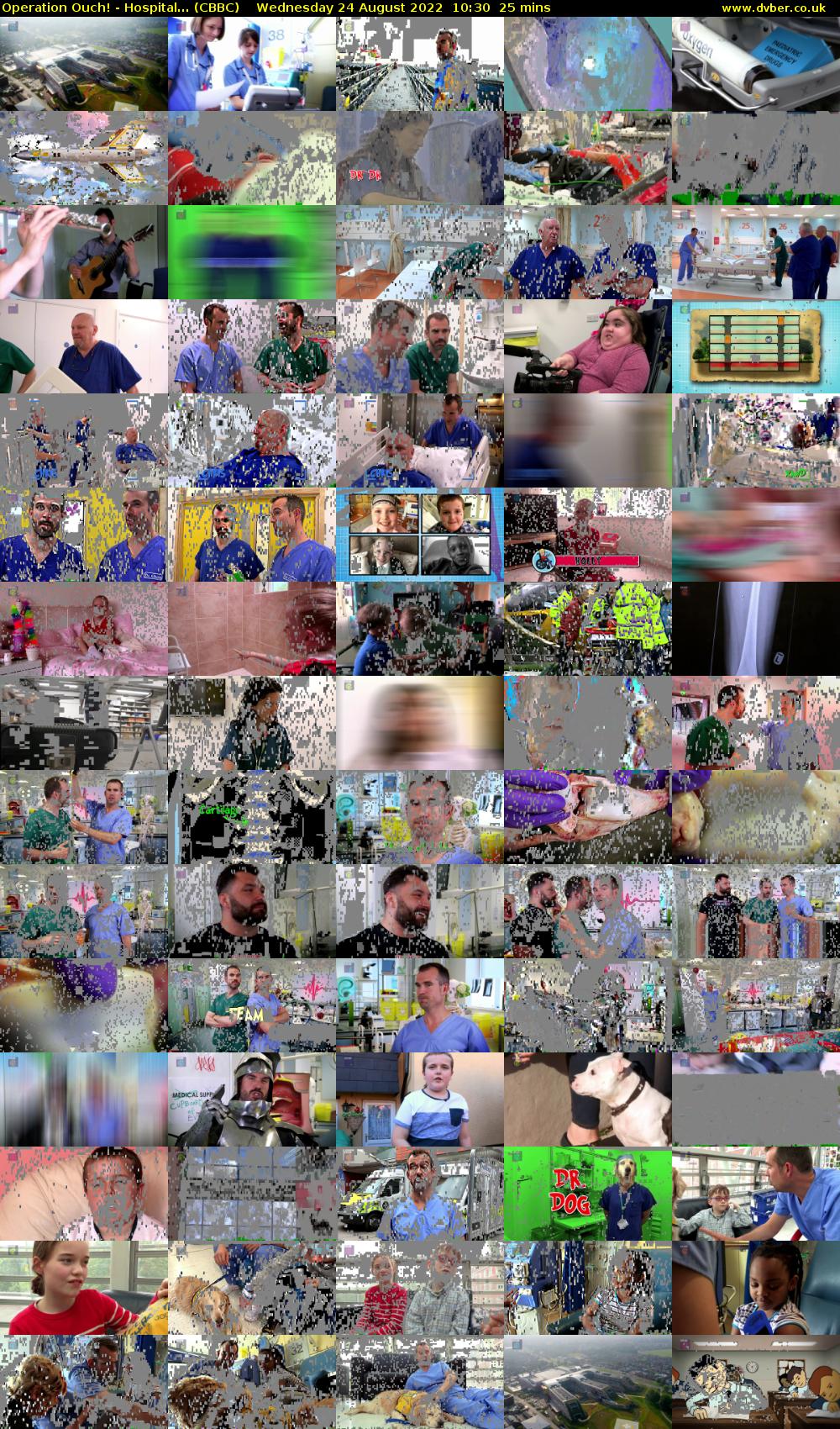 Operation Ouch! - Hospital... (CBBC) Wednesday 24 August 2022 10:30 - 10:55