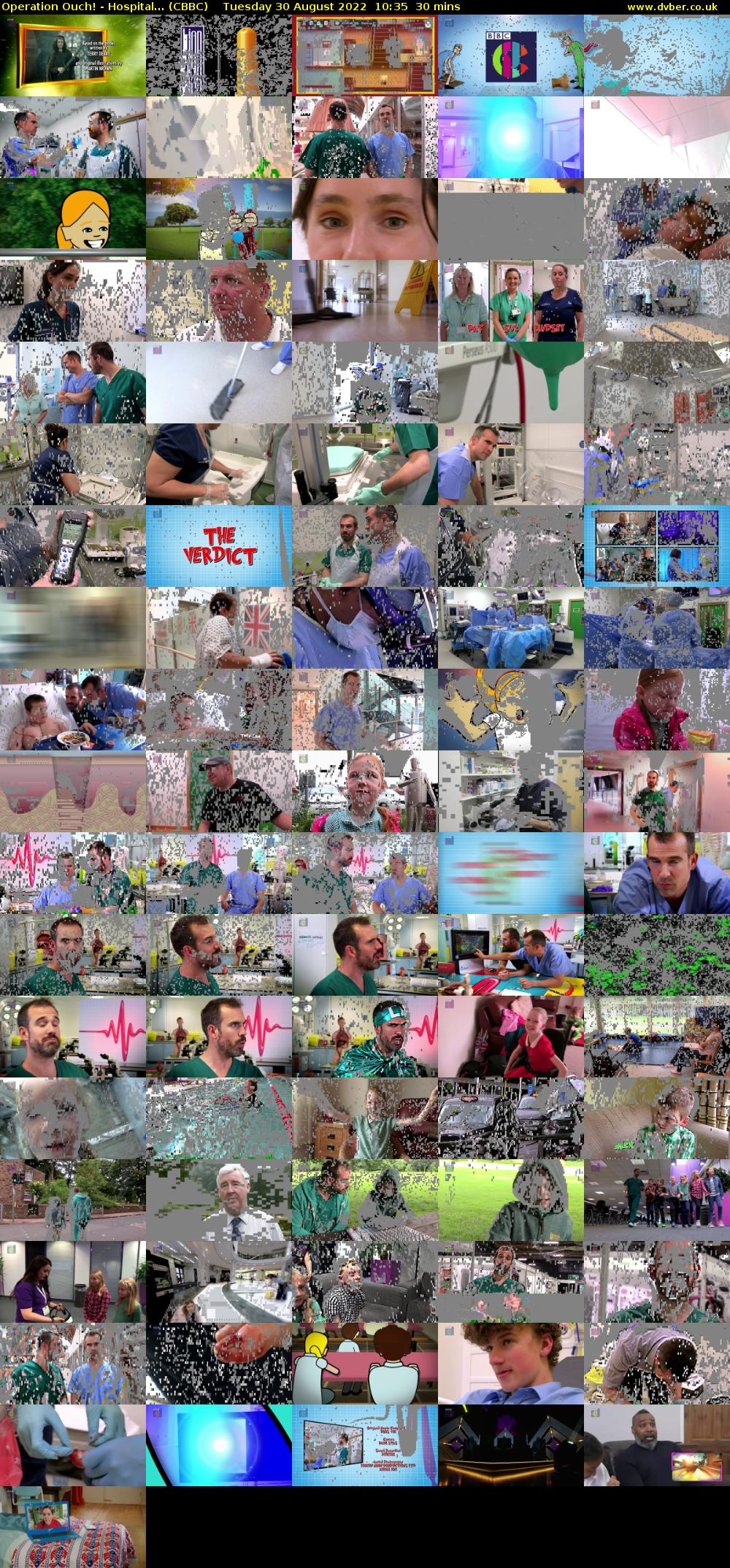 Operation Ouch! - Hospital... (CBBC) Tuesday 30 August 2022 10:35 - 11:05