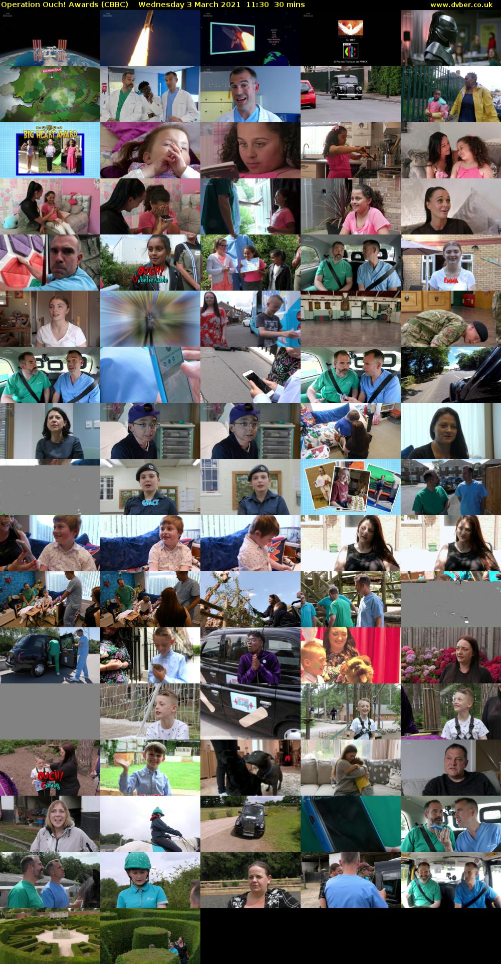 Operation Ouch! Awards (CBBC) Wednesday 3 March 2021 11:30 - 12:00