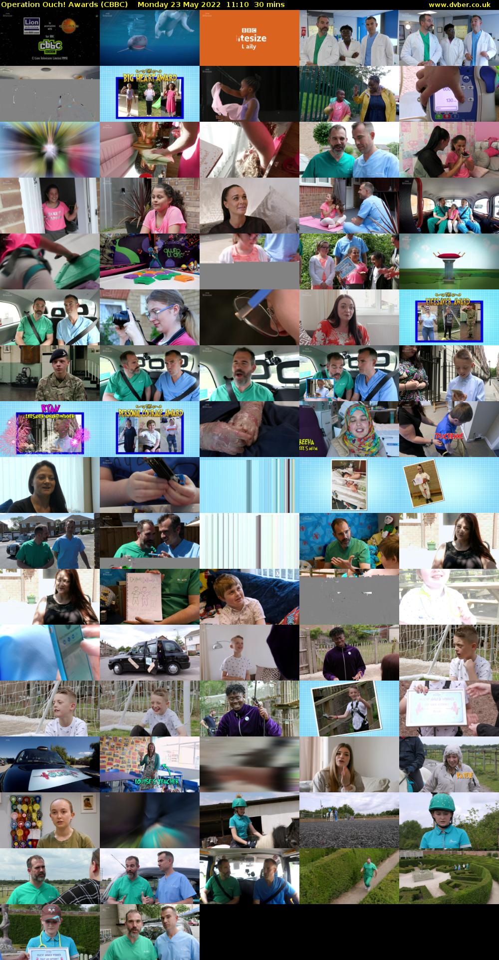 Operation Ouch! Awards (CBBC) Monday 23 May 2022 11:10 - 11:40