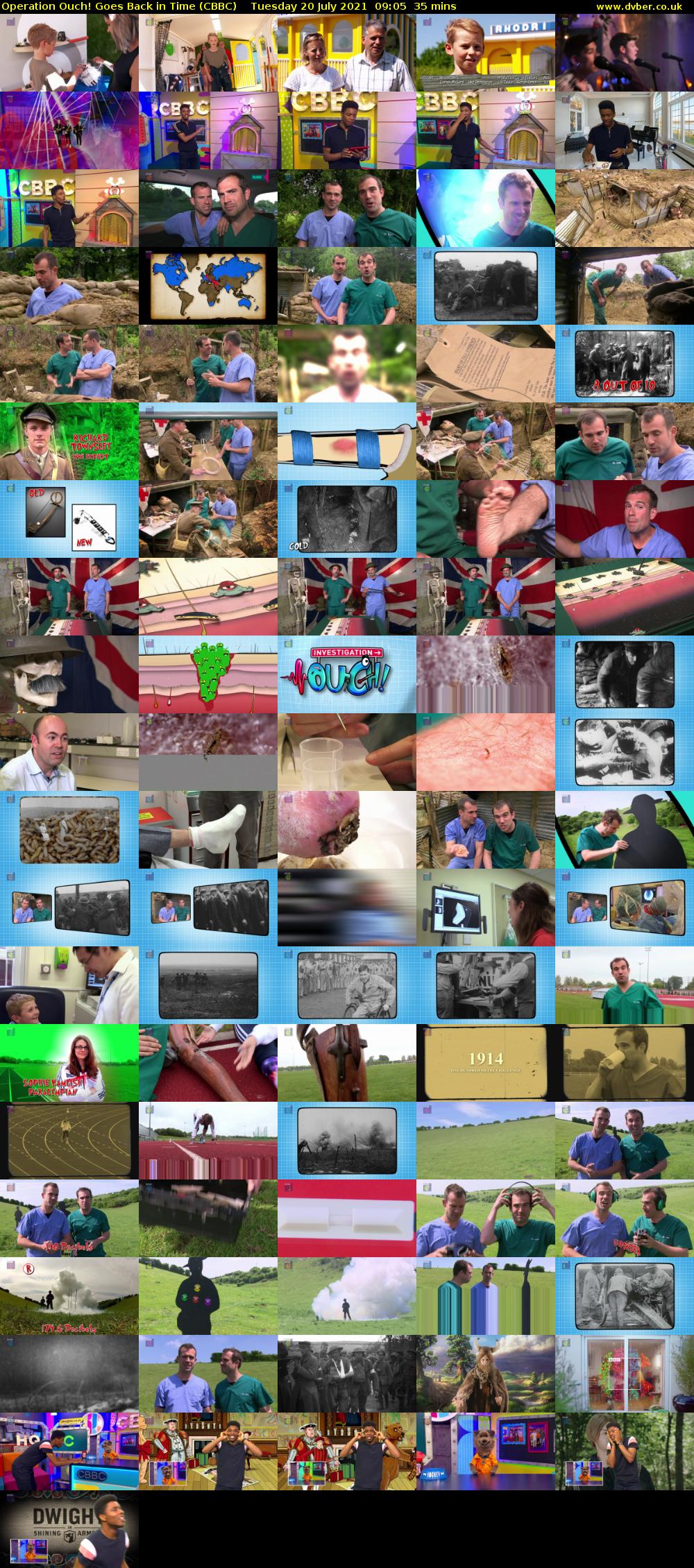 Operation Ouch! Goes Back in Time (CBBC) Tuesday 20 July 2021 09:05 - 09:40