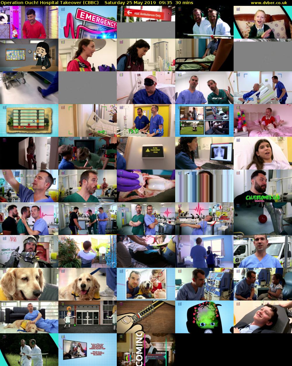 Operation Ouch! Hospital Takeover (CBBC) Saturday 25 May 2019 09:35 - 10:05