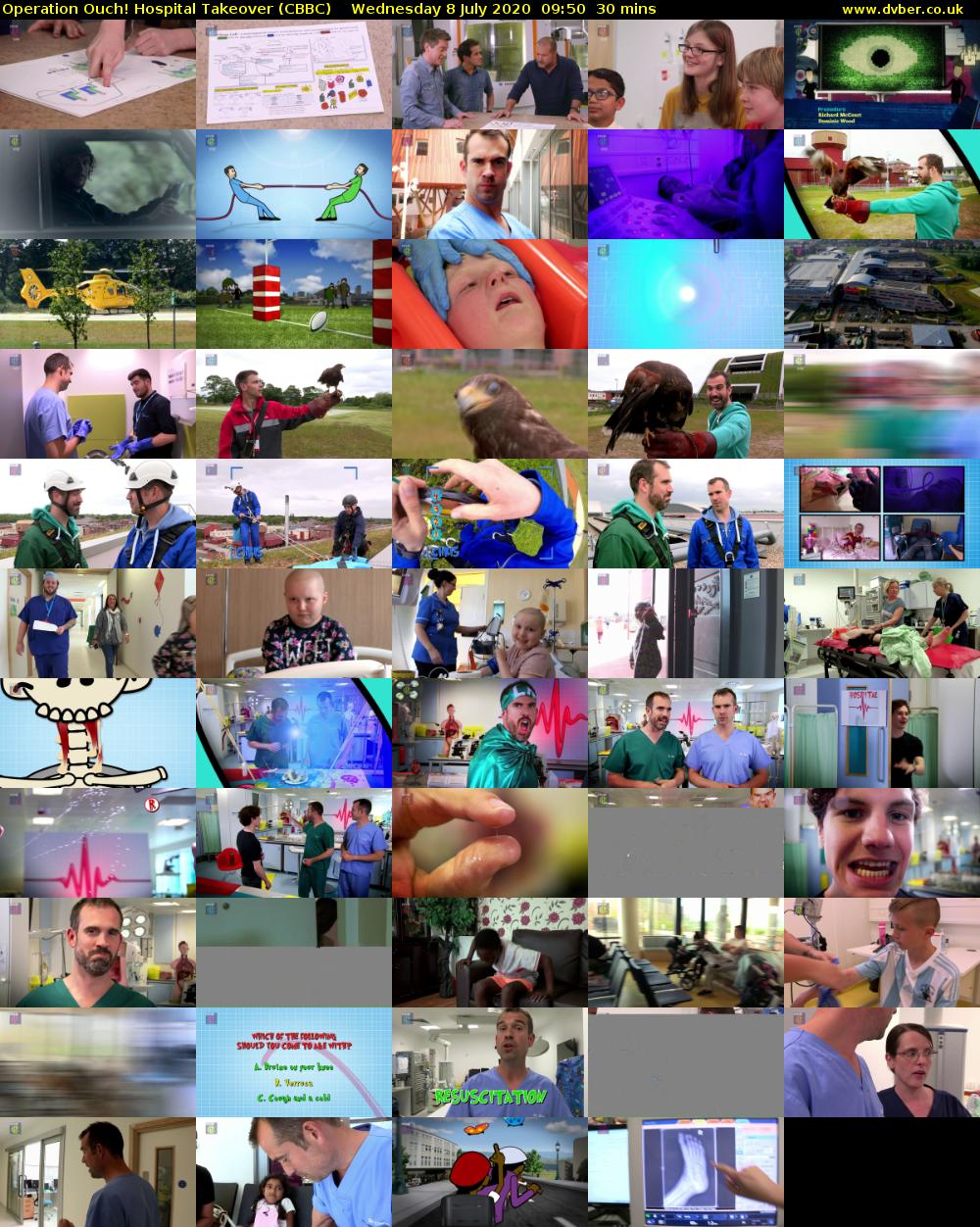 Operation Ouch! Hospital Takeover (CBBC) Wednesday 8 July 2020 09:50 - 10:20