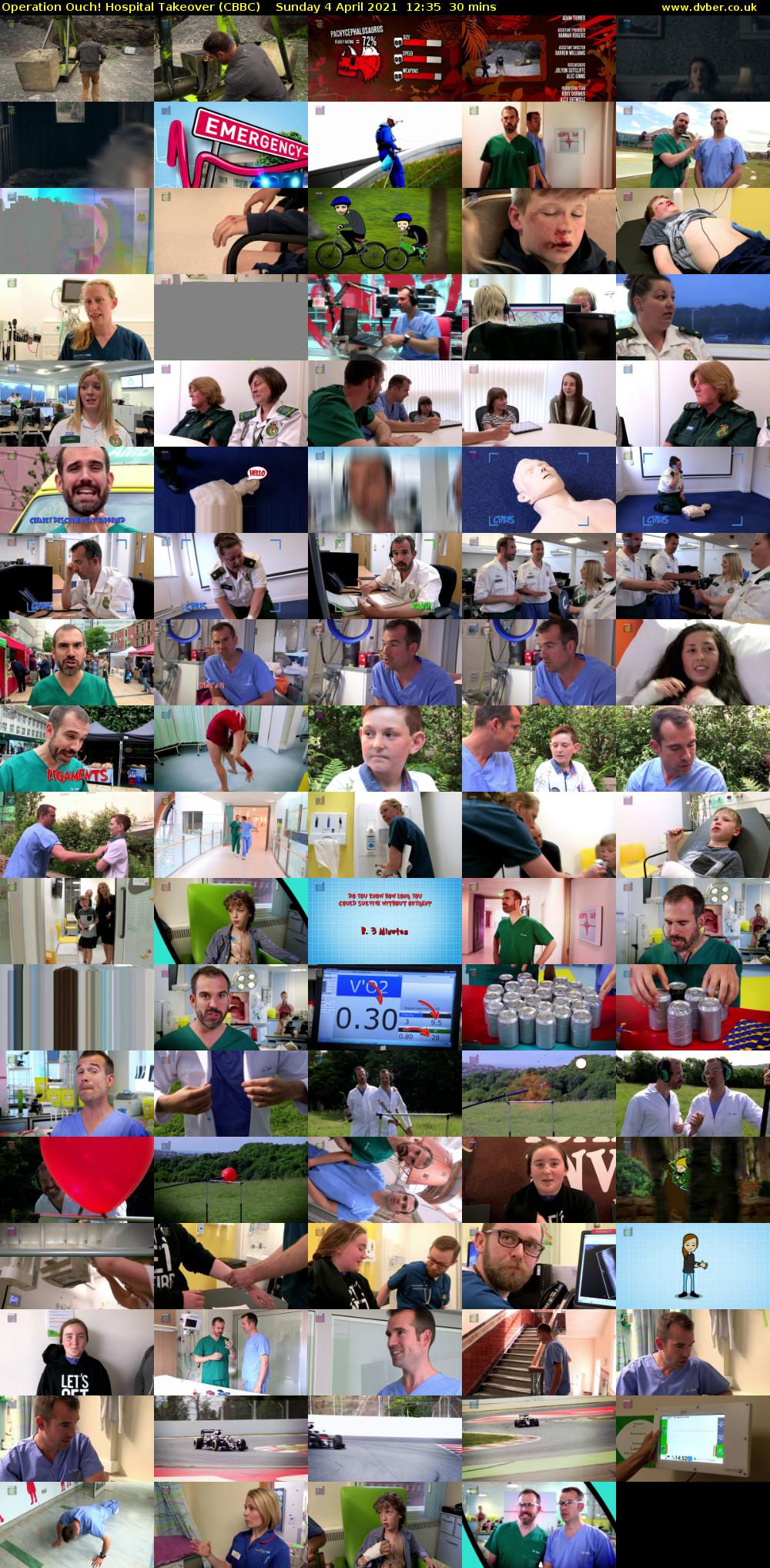 Operation Ouch! Hospital Takeover (CBBC) Sunday 4 April 2021 12:35 - 13:05