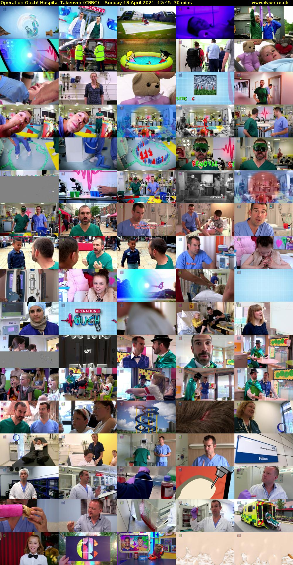 Operation Ouch! Hospital Takeover (CBBC) Sunday 18 April 2021 12:45 - 13:15