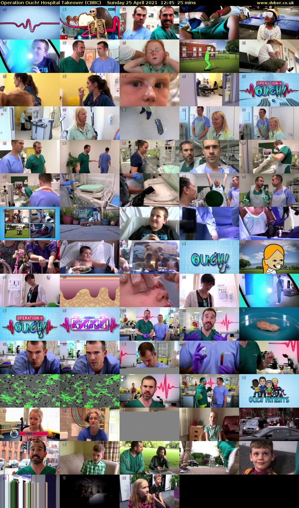 Operation Ouch! Hospital Takeover (CBBC) Sunday 25 April 2021 12:45 - 13:10