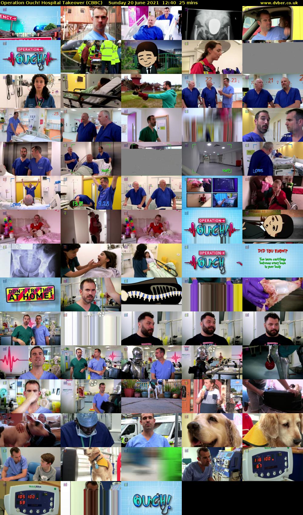 Operation Ouch! Hospital Takeover (CBBC) Sunday 20 June 2021 12:40 - 13:05