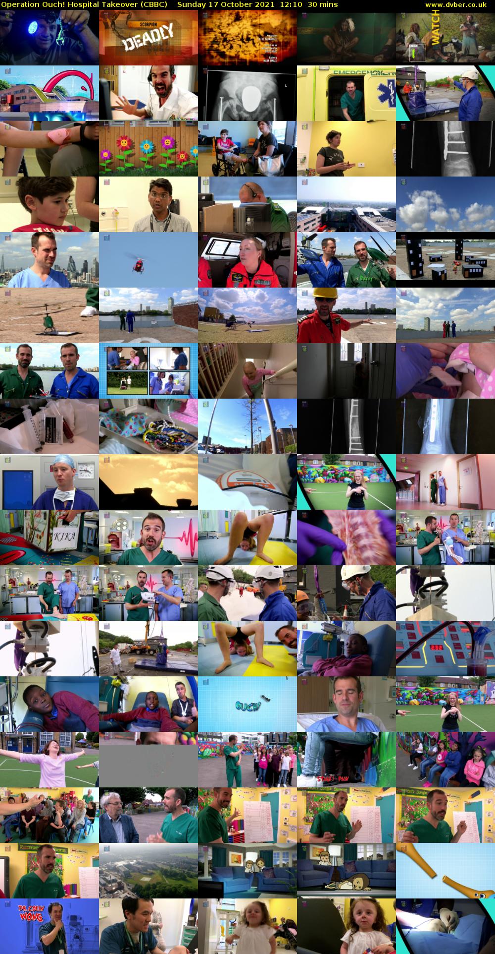 Operation Ouch! Hospital Takeover (CBBC) Sunday 17 October 2021 12:10 - 12:40