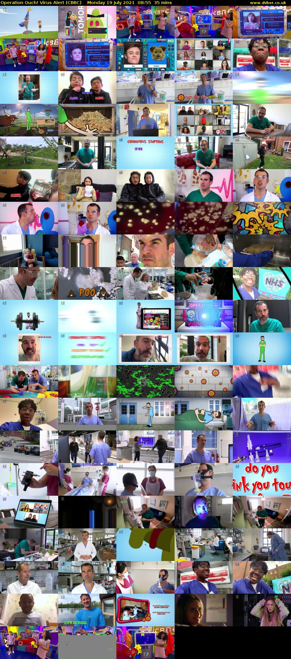 Operation Ouch! Virus Alert (CBBC) Monday 19 July 2021 08:55 - 09:30