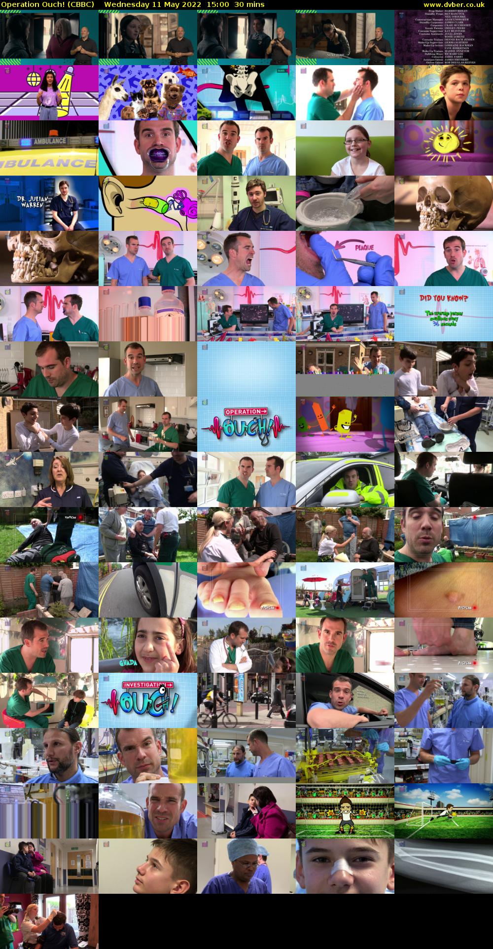 Operation Ouch! (CBBC) Wednesday 11 May 2022 15:00 - 15:30